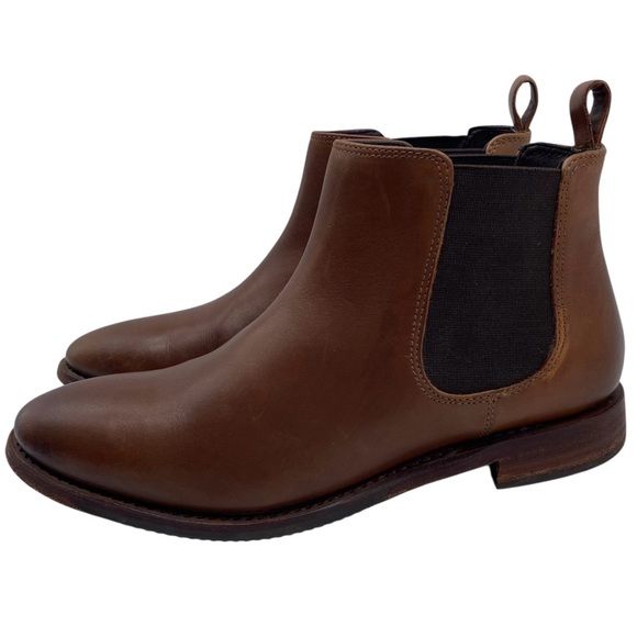 Johnston & Murphy Shoes - Johnston & Murphy Womens Shoes Leather Chelsea Boots Sz 7.5 Brown Ankle Casual